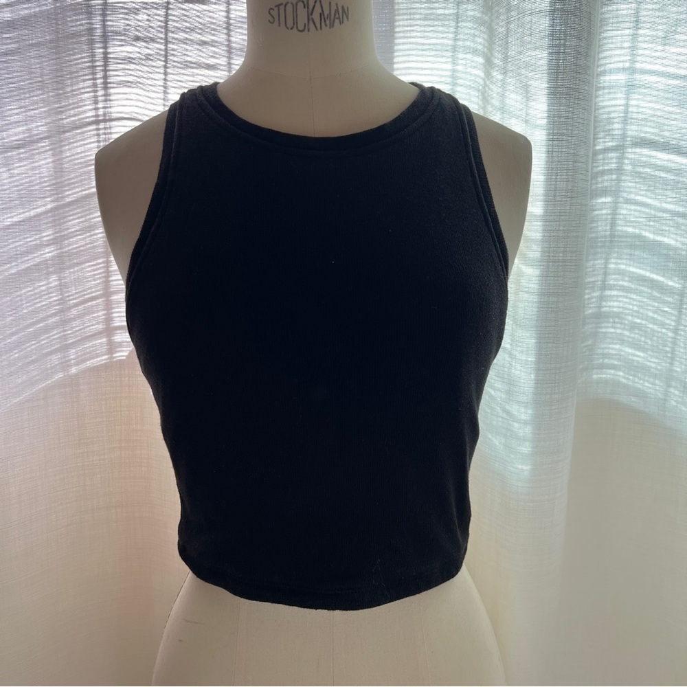 Klassy Network high neck black tank top